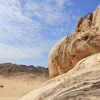 Rock somewhere in the desert between Swakopmund...