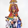 L'Inde en dessins 13 Le dieu en procession
