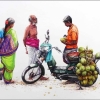 L'Inde en dessins 1 - Vendeur de noix de coco
