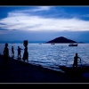 Sur les rives du lac Malawi, au couchant