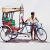 L'Inde en dessins 2 Cycle-rickshaw