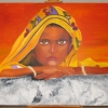 Jeune fille indienne - plan large