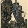 L'échoué, carte postale modifiée, 2003
