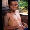 Guerrier Dayak de Bornéo