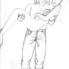 Couple mal assorti, croquis